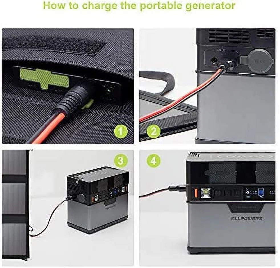ALLPOWERS 200W Portable Power Station, 154Wh Solar Generator with AC Output, Wireless Charger Power Bank Backup Battery for Camping Emergency