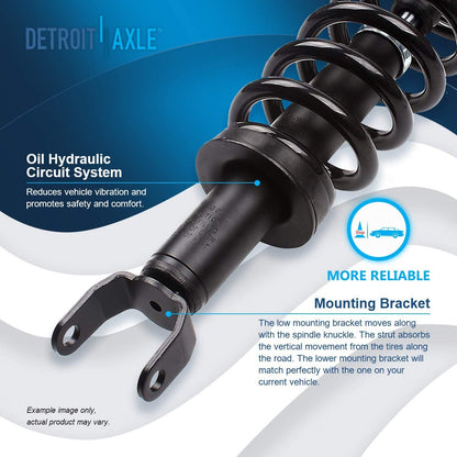 Detroit Axle Front Struts for 4WD 2009-2018 Dodge Ram 1500, 24 Ib 2 Piece