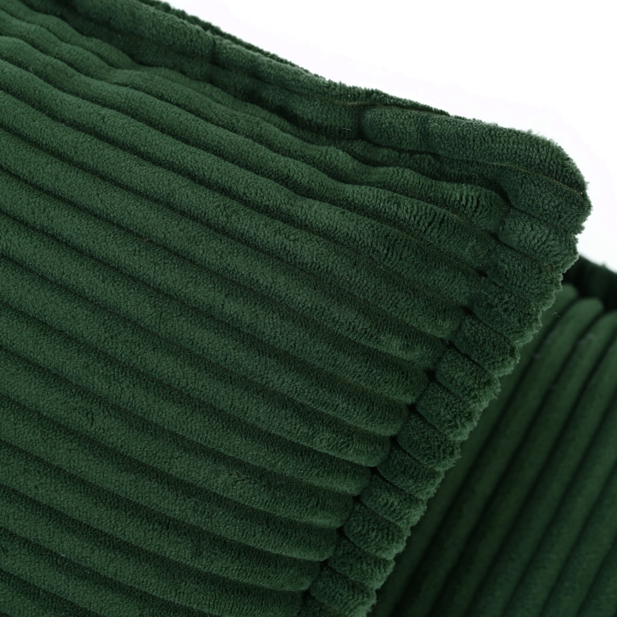 NYBOPAVIS 85.4" Corduroy Sofa, Oversized Loveseat Sofa Couch for Living Room Green