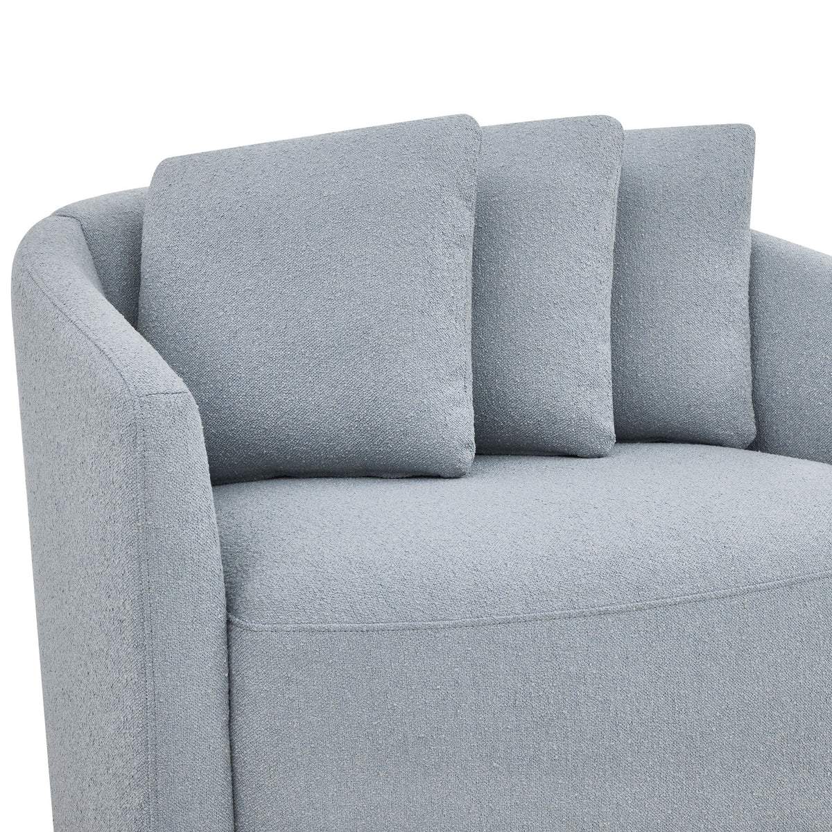 Beautiful Drew Accent Chair by Drew Barrymore, Cream Boucle