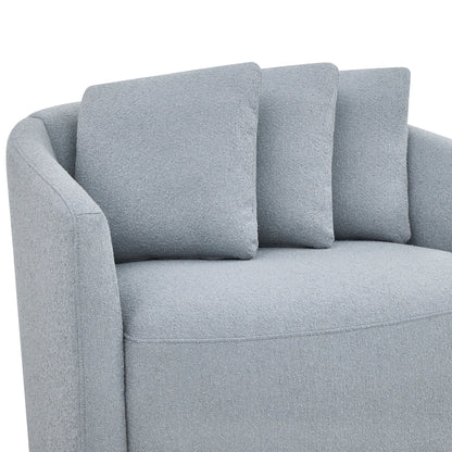 Beautiful Drew Accent Chair by Drew Barrymore, Cream Boucle