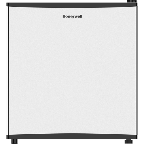 Honeywell Compact Refrigerator 1.6 Cu Ft Mini Fridge with Freezer, Single Door, Low noise, for Bedroom, Office, Dorm with Adjustable Temperature Settings, Stainless Steel