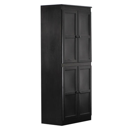 Concepts in Wood Storage Cabinet, 72 inch with 5 Shelves - Cherry Finish
