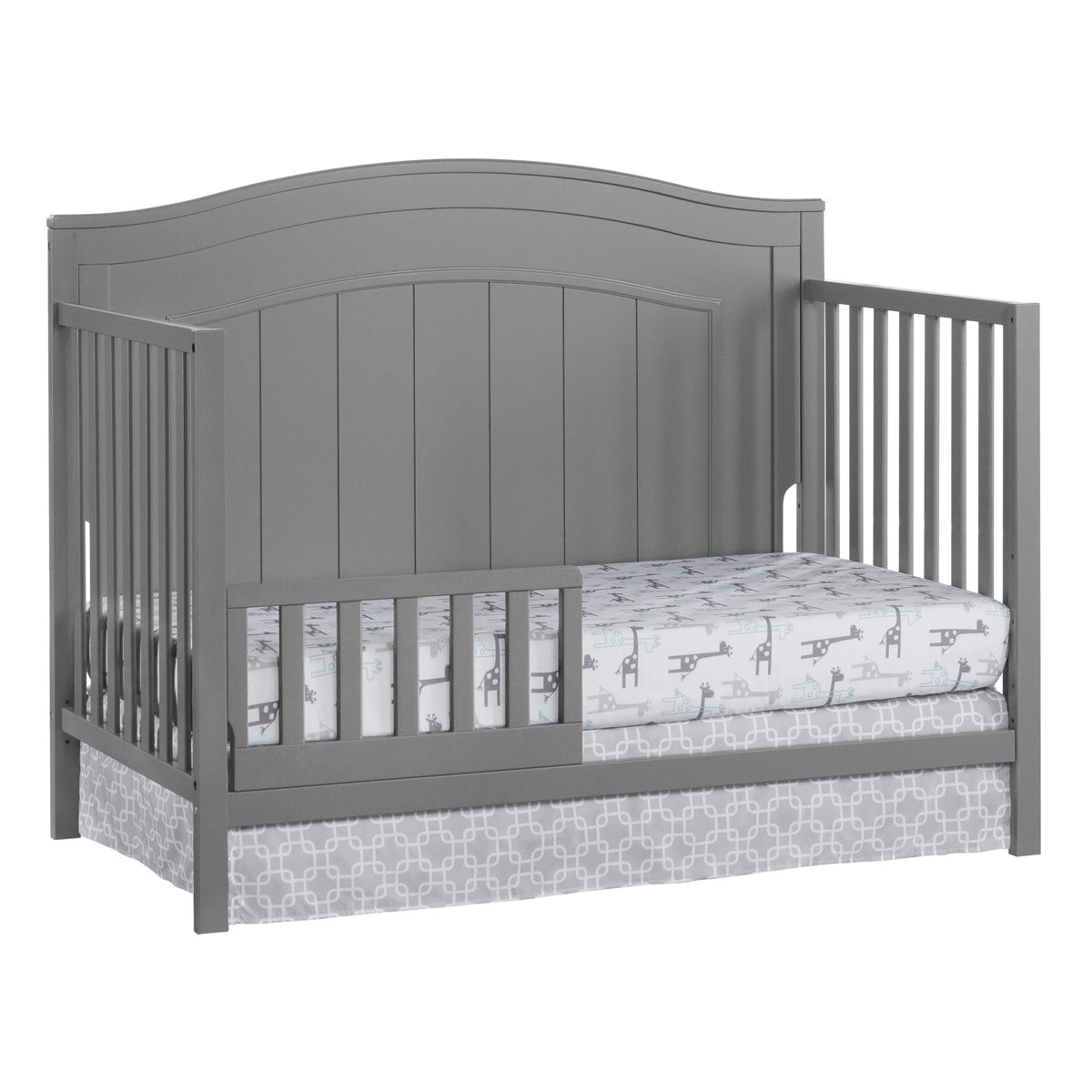 Oxford Baby North Bay 4-in-1 Convertible Crib, Snow White, GREENGUARD Gold Certified, Wooden Crib