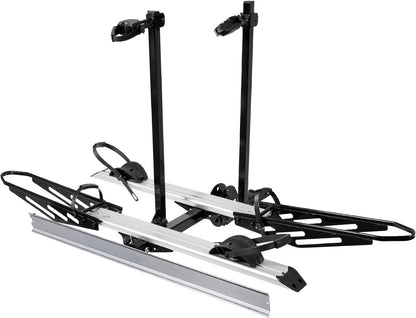 Young Electric Ebike Rack, 200lb Capacity, Alloy Steel Hitch Mount, Fits 5-Inch Fat Tire Bikes, 2-Inch Receiver