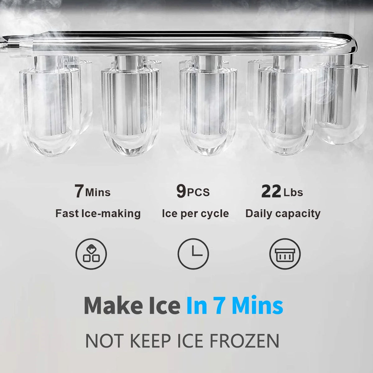 IKT Bottom Loading Water Dispenser Cooler with Maker for 5 Gallon Bottle with Empty Bottle Indicator 3 Temperature 22lbs Within 24hrs Black