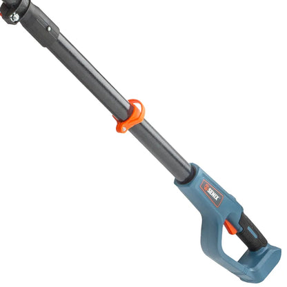 SENIX 20 Volt Max* Cordless Pole Hedge Trimmer 18-Inch Cutting / 21-inch Blade Length with Adjustable Head & Telescoping Shaft, Battery & Charger included, HTPX2-M