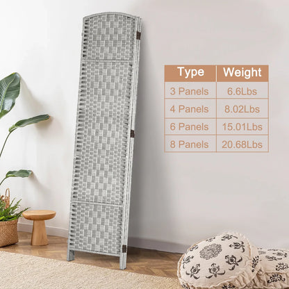 3-Panel Room Divider, 6 ft Office Partition Walls Wood Divider Folding Portable Privacy Screen, Room Dividers and Folding Privacy Screens for Home, Room Separator Wall Dividers,Black