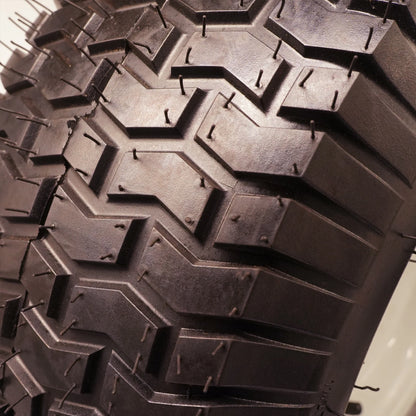 Set of 2 20x8.00-8 Lawn Mower Tire and Wheel Tubeless with 3/4 Bushing, 3.5��Offset Hub and 3 1/16�� Keyway 20x8x8 Lawn Mower Tire with Rim for Tractor Rear, Turf Tread 20 inch Wheels
