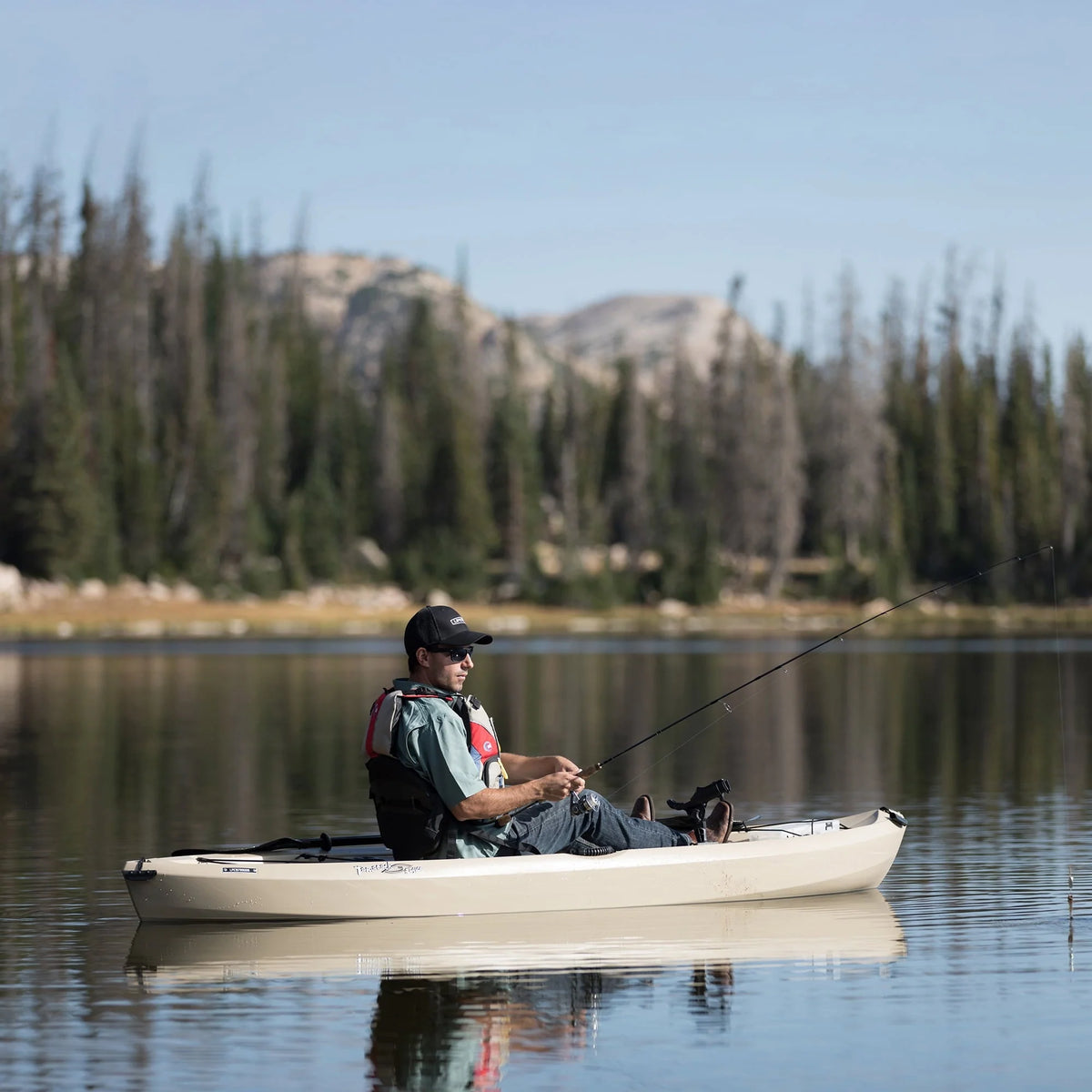 Lifetime Tamarack Angler 10 ft Sit-on-Top Fishing Kayak, Tan (90508)