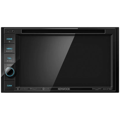 Kenwood DDX376BT 6.2" Double DIN In-Dash DVD Receiver with Bluetooth and SiriusXM Ready