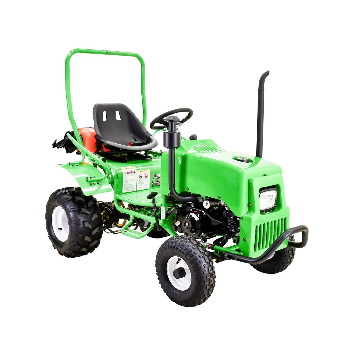 Massimo Mini Tractor 110cc 2WD Gas Go Kart �C Kids & Youth Ride-On Utility Vehicle �C Green