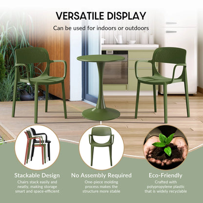 WestinTrends Playa 7-Piece Outdoor Rectangular Metal Patio Dining Table Set With Stackable Patio Dining Chairs, Red