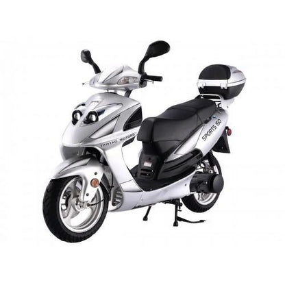 TaoTao Lancer 150cc Gas Fully Automatic Scooter with Matching Storage Trunk - Sporty Black