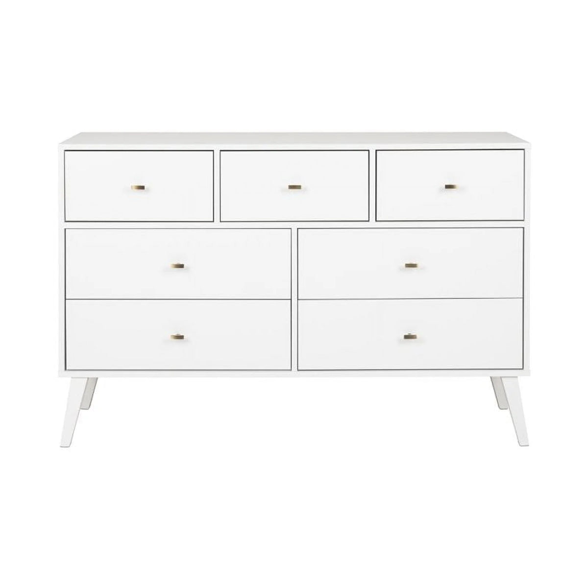 Home Square 2-Piece Set with Modern Tall 6-Drawer Chest & 7 Drawer Dresser