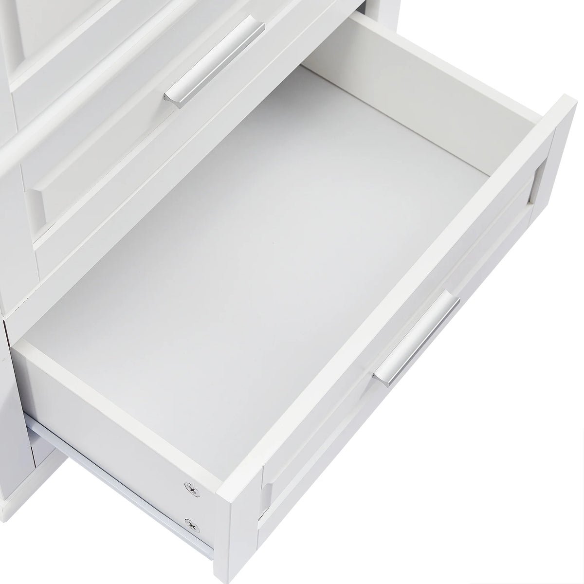 Bellemave White Tall Storage Cabinet with Adjustable Shelf Bathroom Cabinet with 1 Drawer and Storage Rack Large Freestanding Wood Cabinet Storage Organizer Floor Cabinet, White