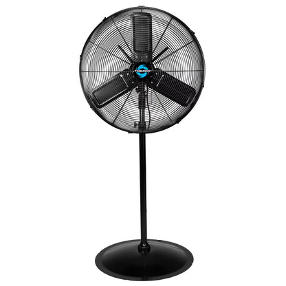 Tornado - 20 Inch High Velocity Metal Oscillating Pedestal Fan - Commercial, Industrial Use Water-Resistant