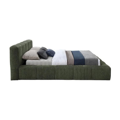 Meridian Furniture Carlin Olive Chenille Fabric Full Bed