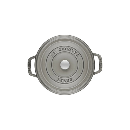 Staub Cast Iron 5.5-qt Round Cocotte - Cherry