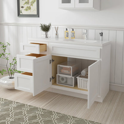 45 in. W x 21 in. D x 32.5 in. H Bath Vanity Cabinet without Top in Gray
