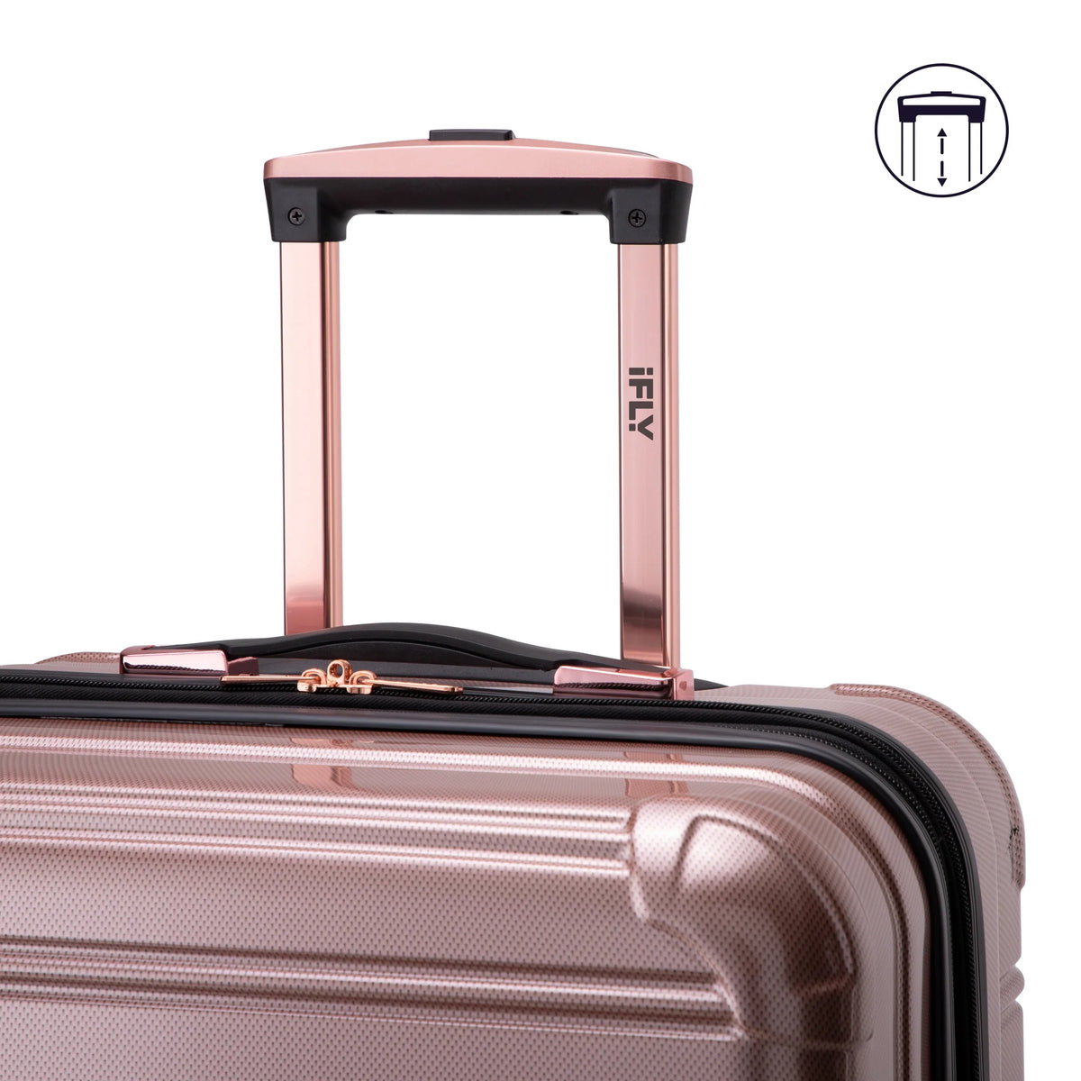 iFLY Hardside Fibertech 3.0 2 Piece Set, 20" Carry-on and 28" Checked Luggage, Gadget Gray