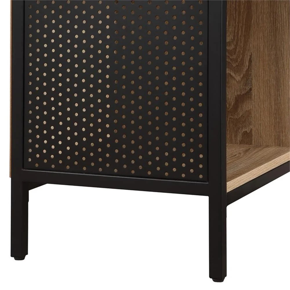 OSP Home Furnishings Ace 4 Cube Storage/Bookcase Engineered Wood in River Oak Finish