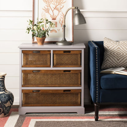 SAFAVIEH Jackson 4-Drawer Storage Unit Black