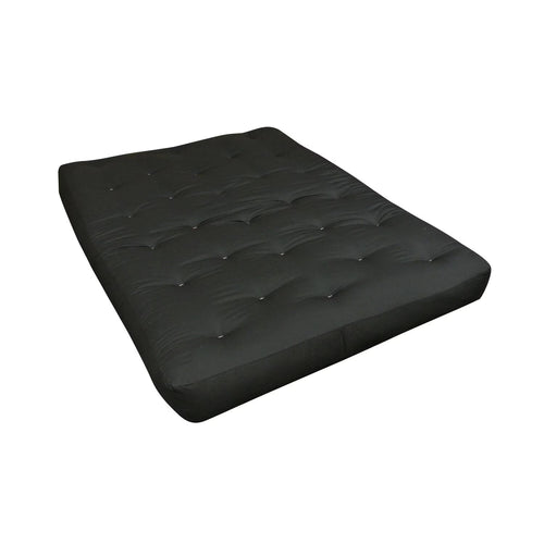 Gold Bond 10" Double Foam Cott Futon Mattress with Black Duct Fabric