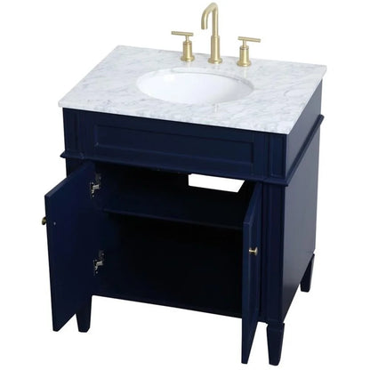 Elegant Kitchen and Bath 30 inch Single bathroom vanity in Grey