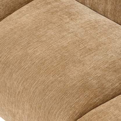 Christopher Knight Home 98.5" Curved Contemporary 3-Seat Sofa with Upholstered Plush Seating, Beige