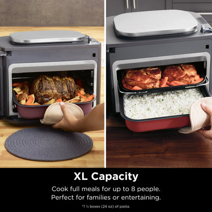 Ninja Combi All-in-One Multicooker, Oven, & Air Fryer, 10-in-1 Functions, Stainless Steel, SFP700