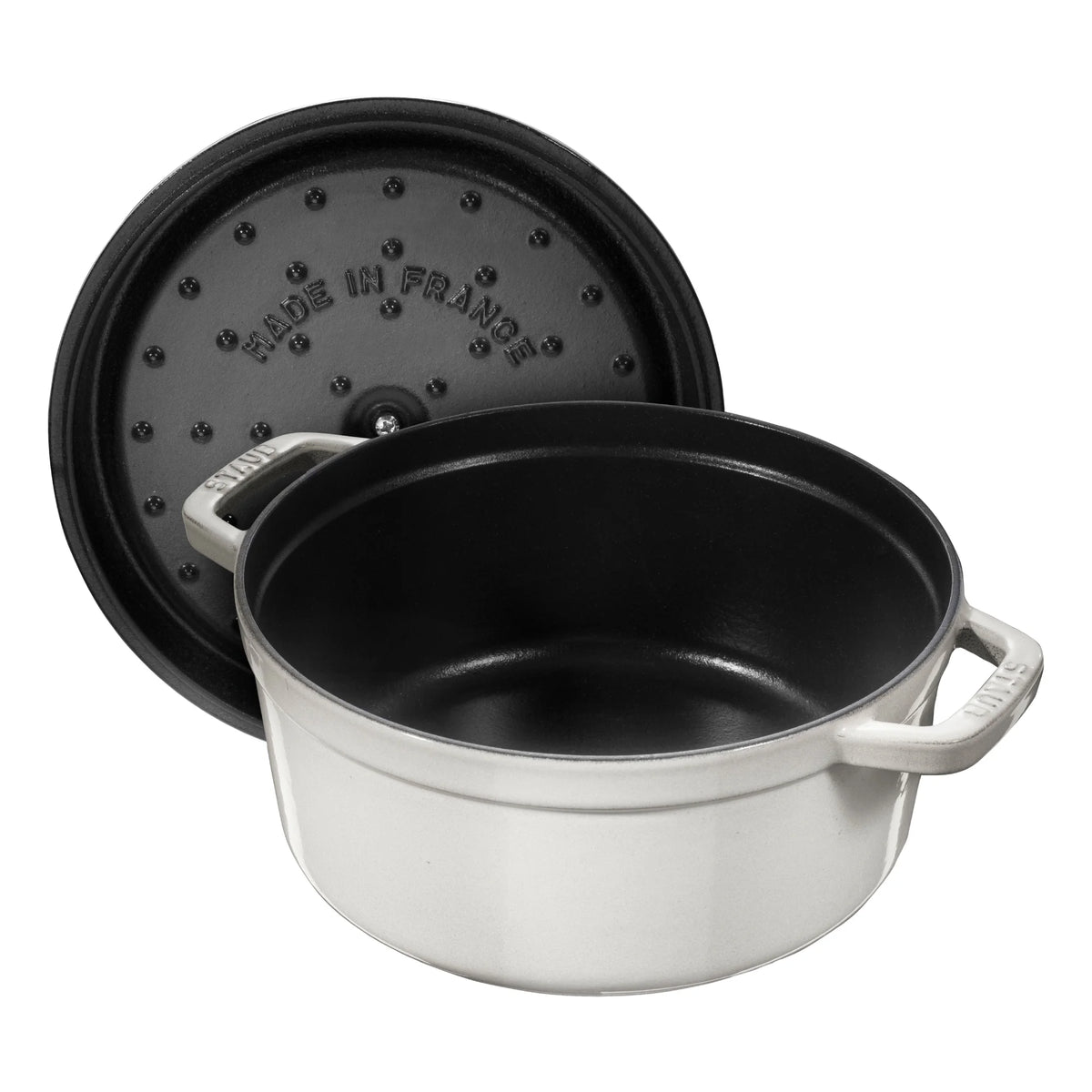 Staub Cast Iron 7-qt Round Cocotte - Grenadine