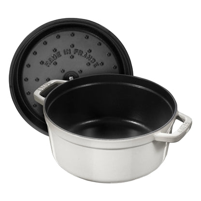 Staub Cast Iron 7-qt Round Cocotte - Grenadine