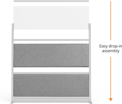 Stand Up Desk Store Tranquility Modular Wall and Sound Absorbing Room Divider | Sound Dampening Acoustic Modular Wall Panels for Office | Cubicle Noise Reduction and Partition (70'' x 48'')