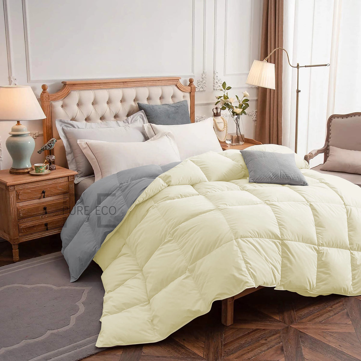 Ayanshi Hotel Bedding Comforter Twin Size, Duvet Insert, Quilted Comforter with Corner Tabs, All Season Lightweight Quilt, Down Alternative Hotel Comforter Twin Size 68X90 Baby Pink