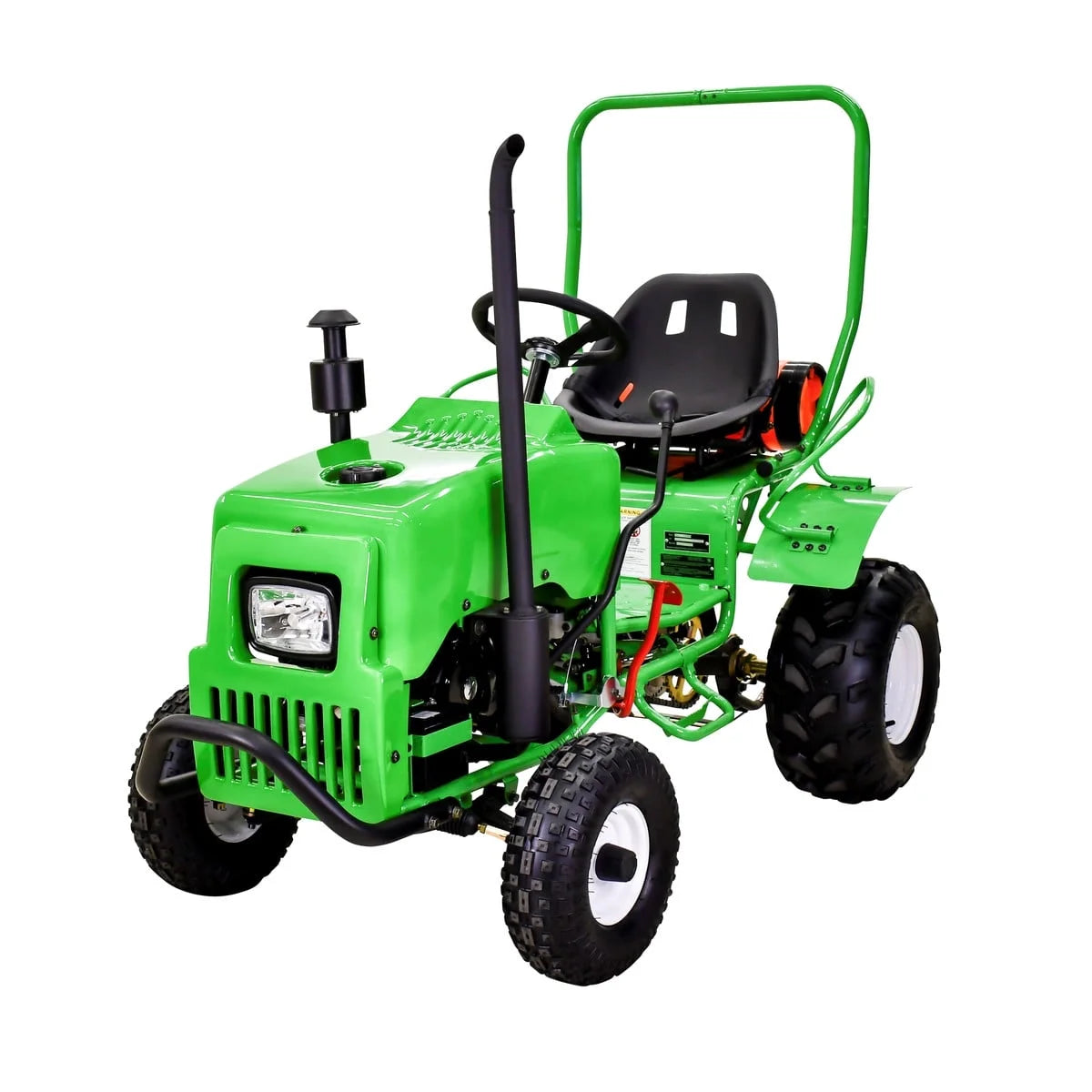 Massimo Mini Tractor 110cc 2WD Gas Go Kart �C Kids & Youth Ride-On Utility Vehicle �C Green