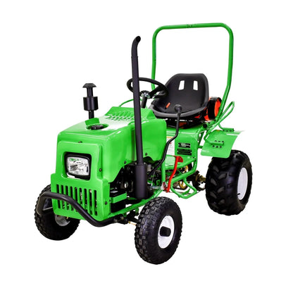 Massimo Mini Tractor 110cc 2WD Gas Go Kart �C Kids & Youth Ride-On Utility Vehicle �C Green