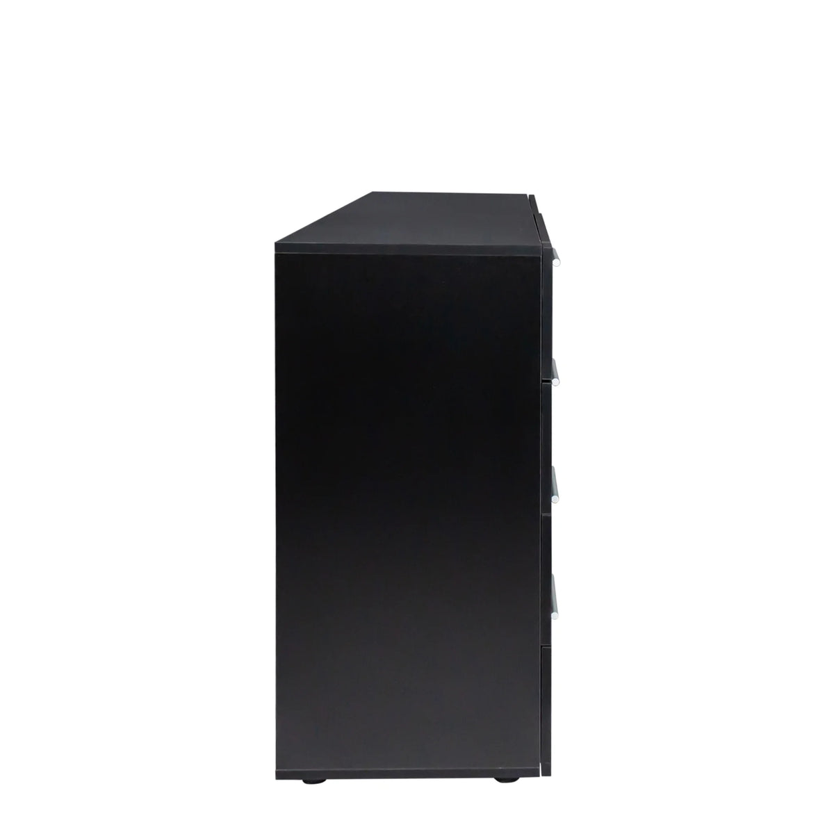 Ktaxon Bedroom Dresser with 6 Drawers, Wooden Double Dresser for Entryway, Wide Storage Cabinet for Living Room, Black