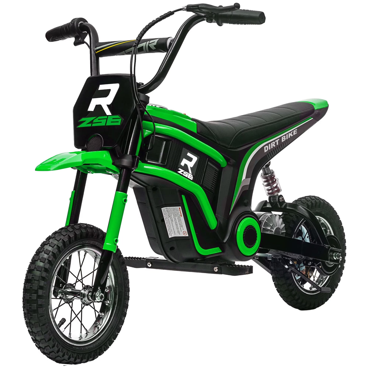 SaveJoy Electric Dirt Bike, 24V E-Dirt Bike Motorcycle for Kids, Kids Dirt Bike with Brake, Music, Horn, Outdoor Toys for Todders Kids, Red