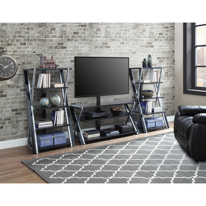 Whalen Xavier 3-in-1 Television Stand for TVs up to 70", Black