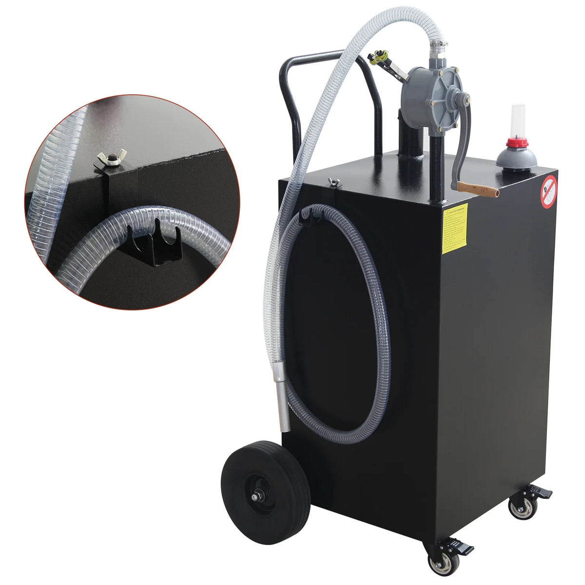 Ladcaser 30/45/50 Gallon Portable Oil Transfer Fluid Diesel Fuel Storage Tanks Gas Caddy Storage Diesel Kerosene Storage Containers for Boat, ATV, Car, Motorcycle