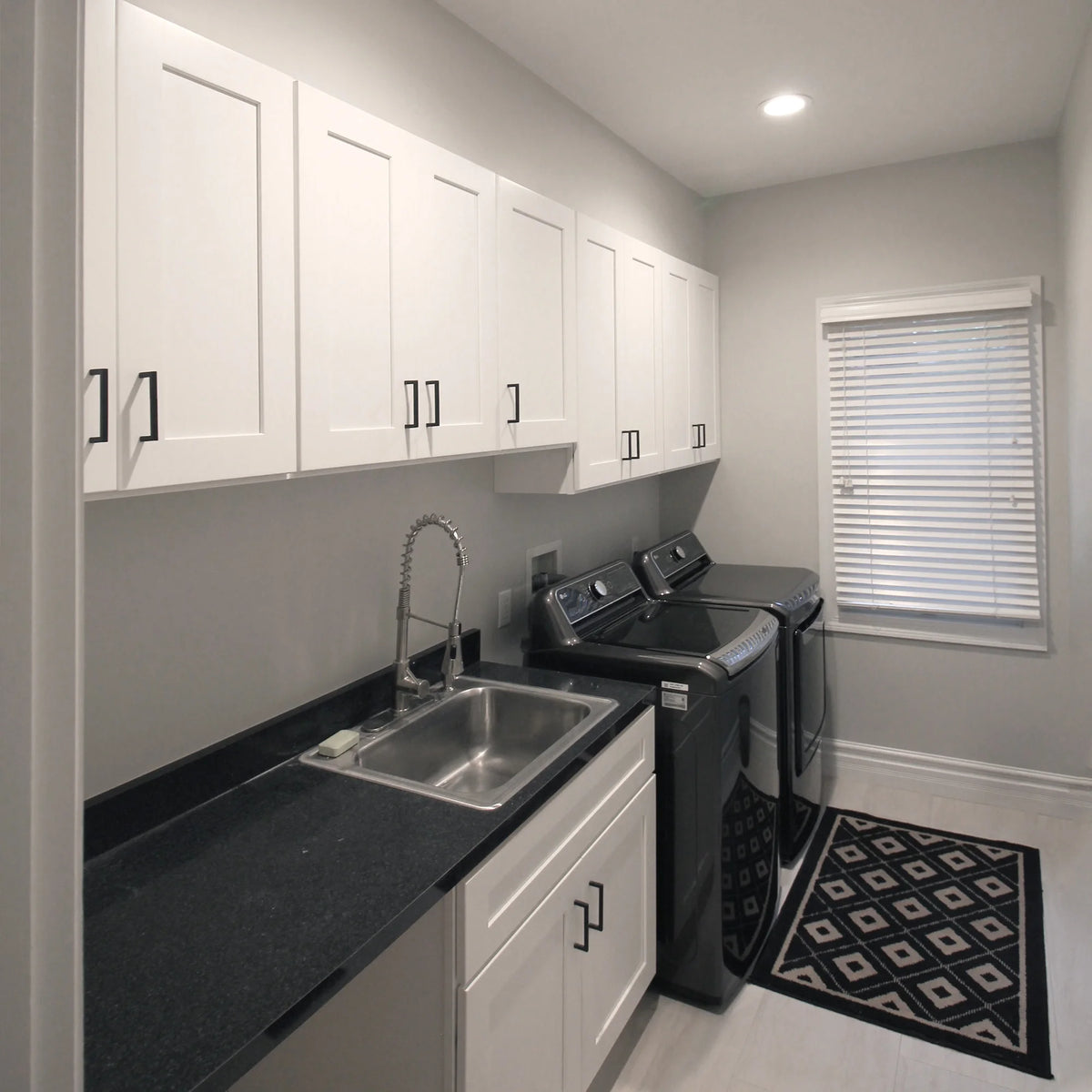 Design House Brookings Assembled Shaker Style Base Kitchen Cabinet (36" x 34.5" x 24"), Sherwin Williams? White