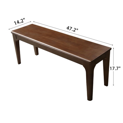 WILK  100% Natural Solid Oak  Wood-color Bench Farmhouse Dining Bench, Entrance Bench Bed End Bench,for Living Room, Bedroom ,Home Office,, Balcony,Patios