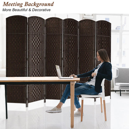 3-Panel Room Divider, 6 ft Office Partition Walls Wood Divider Folding Portable Privacy Screen, Room Dividers and Folding Privacy Screens for Home, Room Separator Wall Dividers,Black
