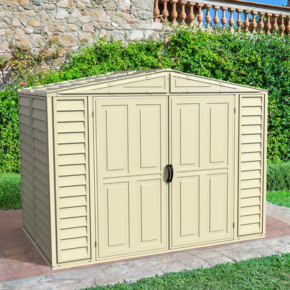 Duramax 8ft x 5.5ft Duramate Vinyl Shed with Foundation