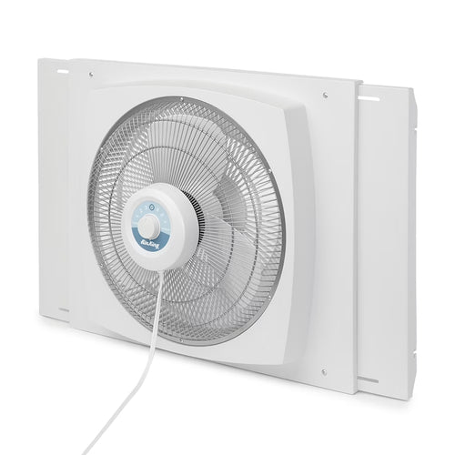 Air King Storm Guard 16" 3-Speed 1/16 HP Plastic Blade Ball Bearing Window Fan