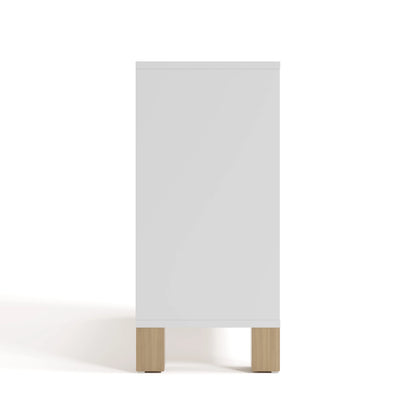 Storkcraft California Cube Organizer Children's Bookcase, Blush with Driftwood