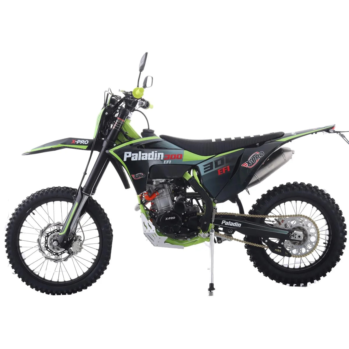 X-Pro Paladin 300 EFI Dirt Bike with 6-Speed Manual Transmission and Balance Shaft and Dual Overhead Camshaft (DOHC) with Four Valves Engine, Electric Start! Big 21"/18" Wheels!