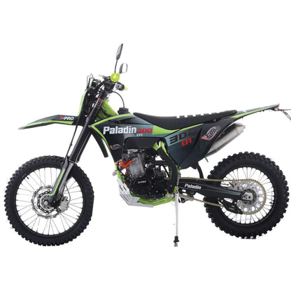 X-Pro Paladin 300 EFI Dirt Bike with 6-Speed Manual Transmission and Balance Shaft and Dual Overhead Camshaft (DOHC) with Four Valves Engine, Electric Start! Big 21"/18" Wheels!