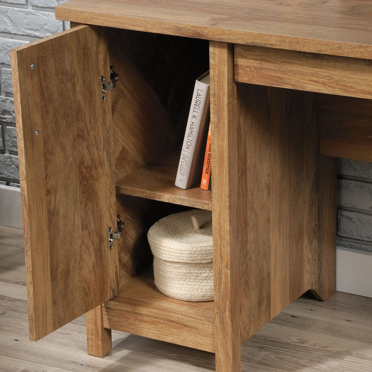 Sauder Cannery Bridge Computer Desk, Sindoori Mango Finish